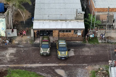 TRAMANDAÍ, RS, BRASIL - 2025.02.26 - Vista de drone do bairro Parque dos Presidentes, em Tramandaí, local onde ocorreu o sequestro, abuso e cárcere privado de criança no litoral norte. (Foto: André Ávila/ Agência RBS)Local: TramandaÃ­<!-- NICAID(15984712) -->