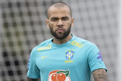 Daniel Alves, lateral-direito da Seleção Brasileira<!-- NICAID(15003400) -->