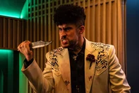 Bad Bunny no filme Trem-Bala (2022), de David Leitch<!-- NICAID(16220821) -->