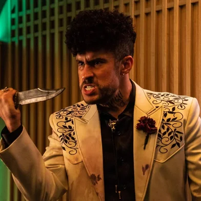Bad Bunny no filme Trem-Bala (2022), de David Leitch<!-- NICAID(16220821) -->