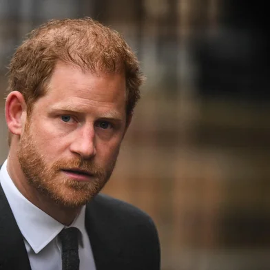 Britain's Prince Harry, Duke of Sussex arrives at the Royal Courts of Justice, Britain's High Court, in central London on March 28, 2023. - Prince Harry and pop superstar Elton John appeared at a London court, delivering a high-profile jolt to a privacy claim launched by celebrities and other figures against a newspaper publisher. The publisher of the Daily Mail, Associated Newspapers (ANL), is trying to end the high court claims brought over alleged unlawful activity at its titles. (Photo by Daniel LEAL / AFP)<!-- NICAID(15388130) -->