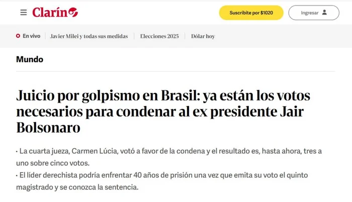Clarín / Reprodução