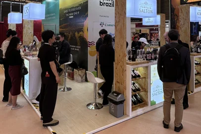 Estande brasileiro na ProWine Shanghai 2024 atraiu novos contatos do trade, incluindo importadores, distribuidores e representantes de hotéis e restaurantes.<!-- NICAID(15919997) -->