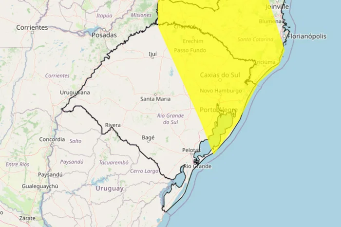Instituto Nacional de Meteorologia (Inmet) / Reprodução