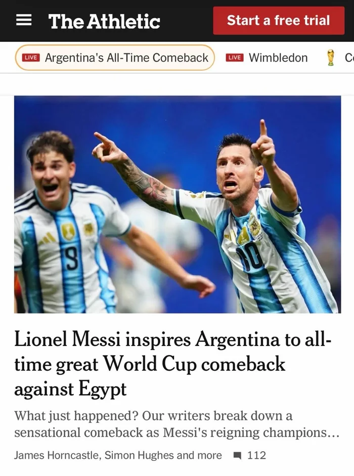 Reprodução / The Athletic Reprodução / The Athletic