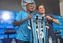 Edenilson é apresentado pelo Grêmio e fala sobre ex-colegas de Inter: "No Gre-Nal, é cada um para o seu lado"
