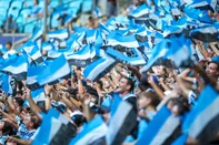 RS - FUTEBOL/CAMPEONATO GAUCHO 2025 /GRENAL 445 - ESPORTES - Lance da partida entre Gremio e Internacional disputada na tarde deste sabado, na Arena do Gremio, em partida valida pela primeira final do Campeonato Gaucho 2025. FOTO: LUCAS UEBEL/GREMIO FBPA<!-- NICAID(16004481) -->