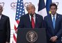 Trump chama Brasil de país "perigoso politicamente", fala dos filhos de Bolsonaro e diz que conversou com Lula no G-7 