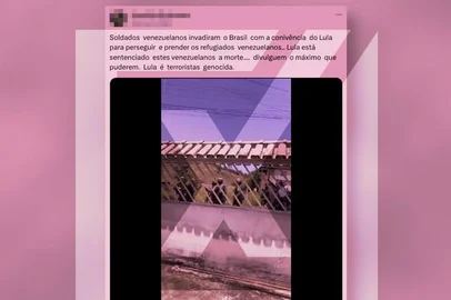 Vídeo confunde treinamento de militares brasileiros com suposta invasão de soldados venezuelanos<!-- NICAID(15594325) -->