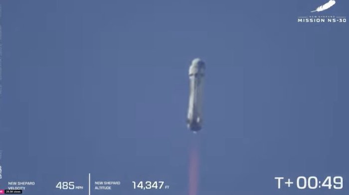 Reprodução /@blueorigin / / Twitter