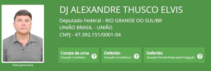 Reprodução / TSE Reprodução / TSE