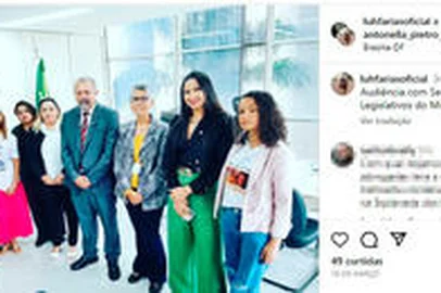 Ministério da Justiça recebeu mulher de líder do Comando Vermelho para reuniões. Em março, Luciane e sua equipe foram recebidas pelo secretário nacional de Assuntos Legislativos do Ministério da Justiça, o ex-deputado Elias Vaz <!-- NICAID(15596476) -->