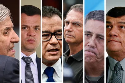 Evaristo Sa e Sergio Lima / AFP Condenados pela trama golpista<!-- NICAID(16174646) -->