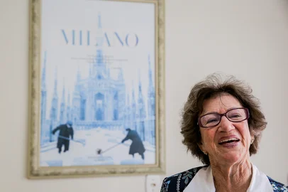 Caxiense preserva a língua milanesa, na foto, Jandira Luiza Radaelli Rissi, 87. (Neimar De Cesero/Agência RBS)Indexador: Neimar De Cesero<!-- NICAID(16032950) -->