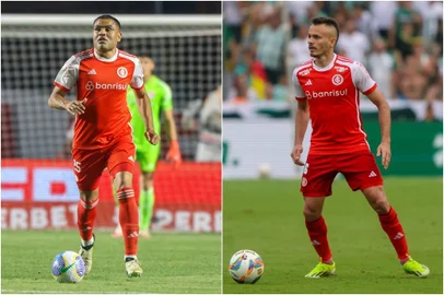 Mercado e Renê, jogadores do Inter