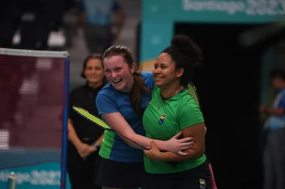 Kauana Beckenkamp,  Abinaécia Maria, badminton, Jogos Parapan-Americanos