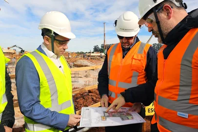 Obras da usina de etanol em Passo Fundo, da Be8<!-- NICAID(16092564) -->