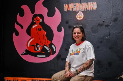 CAXIAS DO SUL, RS, BRASIL, 10/01/2023. 3 anos de Reffugio em Caxias Do Sul. Na foto, Bruna Thais Turmina. (Neimar De Cesero/Agência RBS)Indexador: NEIMAR DE CESERO<!-- NICAID(15646933) -->