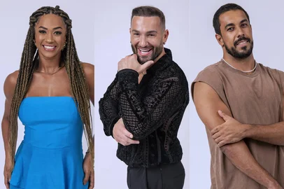 Aline, Diego Hypolito e Maike formam o no décimo paredão do Big Brother Brasil 25. Eles disputam a permanência na casa mais vigiada do Brasil na próxima terça-feira (25). <!-- NICAID(16001804) -->