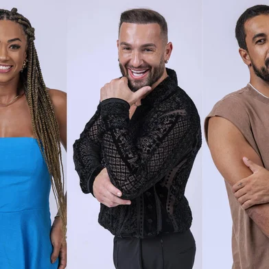 Aline, Diego Hypolito e Maike formam o no décimo paredão do Big Brother Brasil 25. Eles disputam a permanência na casa mais vigiada do Brasil na próxima terça-feira (25). <!-- NICAID(16001804) -->