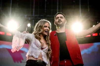 Festival Salve o Sul.Na foto Luísa Sonza e Pedro sampaioFotos: Staff Images/@staff_images no instagramIndexador: C41 Estudio<!-- NICAID(15784262) -->