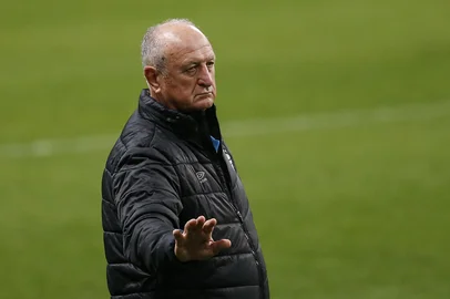 Porto Alegre, RS, Brasil, 28-08-2021: Gremio recebe o Corinthians, na Arena, na noite de sábado (28), e perde por 1 a 0. O gol foi marcado por Jô, na segunda etapa. Felipão. (Foto: Mateus Bruxel / Agência RBS)<!-- NICAID(14875160) -->