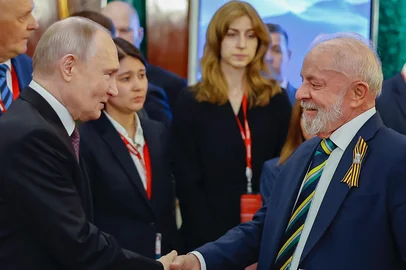 Presidente da RepÃºblica, Luiz InÃ¡cio Lula da Silva, durante jantar oferecido pelo Presidente da FederaÃ§Ã£o da RÃºssia, Vladimir Putin.Grande PalÃ¡cio do Kremlin.Foto: Ricardo Stuckert / PR<!-- NICAID(16033619) -->