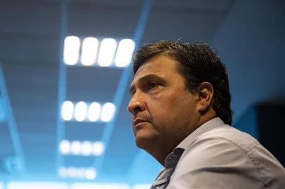 PORTO ALEGRE, RS, BRASIL, 21.03.2024: Entrevista com o presidente do Grêmio Alberto Guerra. Foto: Camila Hermes/Agencia RBS<!-- NICAID(15712647) -->