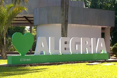 ALEGRIA, RS, BRASIL - Entrada do município de Alegria, no noroeste do Rio Grande do Sul (Foto: Reprodução/RBS TV)<!-- NICAID(16136050) -->