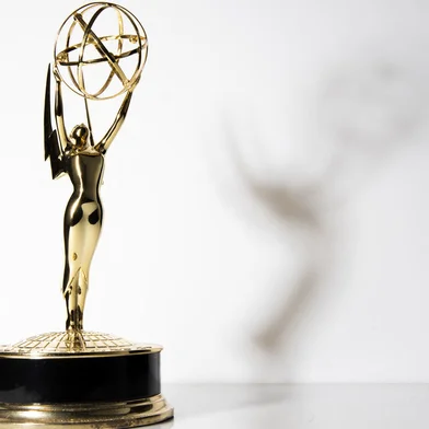 (FILES) The Emmy Trophy, in Los Angeles, California, September 16, 2021. The Emmy Awards have been postponed by almost four months, organizers said August 10, 2023, as crippling strikes by Hollywood's actors and writers drag on with no resolution in sight. Television's equivalent of the Oscars had been due to take place this September, but will now be held in mid-January next year, broadcaster Fox and the Television Academy wrote in a statement."We are pleased to announce that the 75th Emmy Awards will now air on Monday, January 15, 2024," said a Fox spokesman. (Photo by VALERIE MACON / AFP)Editoria: ACELocal: Los AngelesIndexador: VALERIE MACONSecao: culture (general)Fonte: AFPFotógrafo: STF<!-- NICAID(15506827) -->