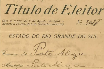 Título de Eleitor de 1917Acervo do leitor Cláudio Batista de SouzaBisavô do leitor<!-- NICAID(15880617) -->