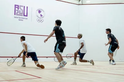 João Carlos Silva e Murilo Penteado, squash
