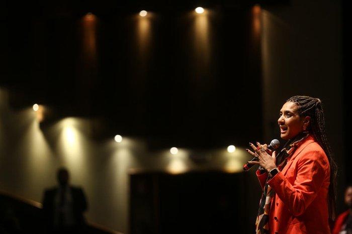 Na Capital, Anielle também esteve em reunião com o governador Eduardo Leite, na qual discutiu políticas de igualdade