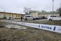 Finnish police officers guard the scene behind police tapes at the primary Viertola comprehensive school where a child opened fire and injured three other children, on April 2, 2024 in Vantaa, outside the Finnish capital Helsinki. Police said, that the attacker was in custody, and "All those involved in the shooting incident are minors". (Photo by Markku Ulander / Lehtikuva / AFP) / Finland OUT<!-- NICAID(15722651) -->