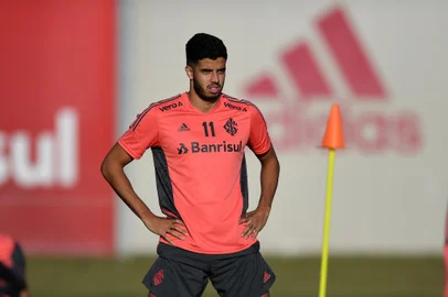 Kaique Rocha no treinamento do Inter, no CT Parque Gigante<!-- NICAID(15099769) -->