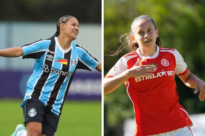 Caroline Motta/Grêmio / Pedro Pacheco/Inter Caroline Motta/Grêmio / Pedro Pacheco/Inter