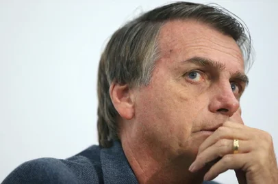 PORTO ALEGRE, RS, BRASIL - 29/06/2017 : Palestrante em evento em Porto Alegre, Bolsonaro aposta em discurso sobre segurança. Deputado federal e pré-candidato a presidente participa da 19ª Feira e Congresso de Transporte e Logística (TranspoSul). (FOTO: BRUNO ALENCASTRO/AGÊNCIA RBS)<!-- NICAID(13001044) -->