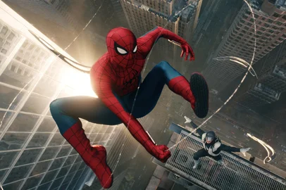 Spider-Man and Boomerang in Columbia Pictures SPIDER-MAN: BRAND NEW DAY.A Sony Pictures acaba de divulgar o aguardado trailer de "Homem-Aranha: Um Novo Dia”, filme protagonizado por Tom Holland e dirigido por Destin Daniel Cretton (“Shang-Chi e a Lenda dos Dez Anéis”). Universo Cinematográfico Marvel.<!-- NICAID(16247392) -->