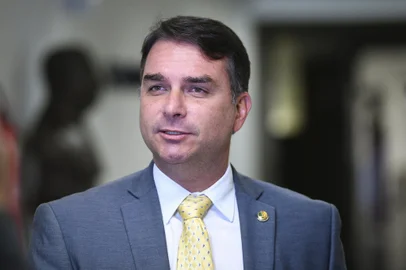 Senador Flávio Bolsonaro (PL-RJ) concede entrevista.<!-- NICAID(15112657) -->