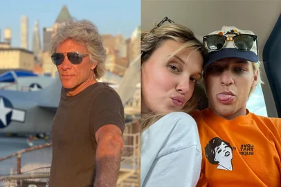 Jon Bon Jovi fala o que pensa do casamento do filho com a atriz Mille Bobby Brown<!-- NICAID(15736423) -->