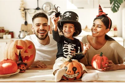 decoração de halloween simples