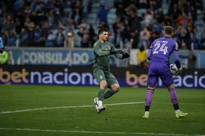 PORTO ALEGRE, RS, BRASIL, 24-09-2025: Grêmio x Botafogo válido pelo Campeonato Brasileiro Série A 2025, na Arena. Foto: Renan Mattos / Agência RBS<!-- NICAID(16132228) -->