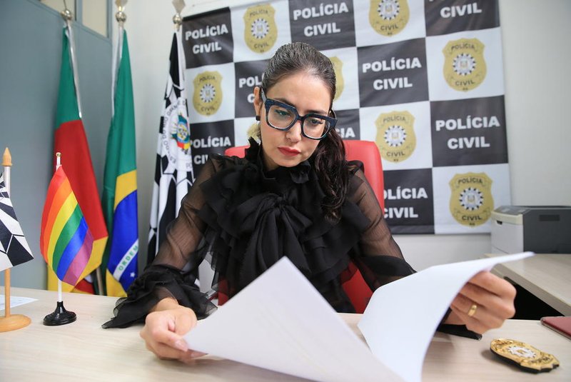 Porto Alegre, RS, Brasil, 20/10/2022 - Delegada Andreia Matos, da Delegacia de Polícia de Combate à Intolerância - Foto: Ronaldo Bernardi/Agência RBS<!-- NICAID(15241226) -->