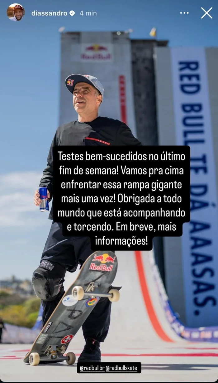 Reprodução / Instagram @diassandro Reprodução / Instagram @diassandro