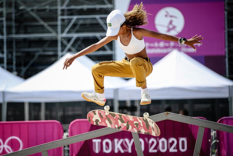 20.07.2021 - Jogos OlÃ­mpicos TÃ³quio 2020 - TÃ³quio - Ariake Urban Sports Park - Skate - Primeiro treino da equipe brasileira de Skate, na foto Rayssa Leal durante treino.<!-- NICAID(14844070) -->