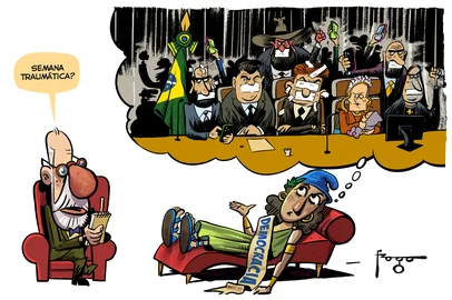 PORTO ALEGRE, RS, BRASIL, 08-08-2025: Charge de Gilmar Fraga/Agência RBS<!-- NICAID(16097985) -->