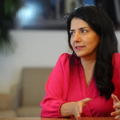 CAXIAS DO SUL, RS, BRASIL, 21/12/2023. Entrevista com a Vereadora Marisol Santos (PSDB), eleita presidente da Câmara de Vereadores de Caxias do Sul para 2024. (Bruno Todeschini/Agência RBS)Indexador: BTK<!-- NICAID(15632212) -->