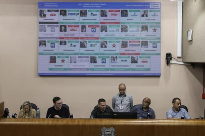 CAXIAS DO SUL, RS, BRASIL. 06-01-2025. Vereadores de Caxias do Sul votam a favor sobre a criação de 23 novos cargos na Câmara Municipal.<!-- NICAID(16198754) -->