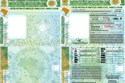 Novo modelo de CNH Carteira Nacional de Habilitação (Motorista)