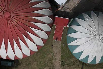 ESTEIO, RS, BRASIL, 29-08-2025: Preparativos para a 48a Expointer, no Parque Estadual de Exposicoes Assis Brasil, em Esteio. Foto: Mateus Bruxel/Agencia RBSLocal: EsteioIndexador: MATEUS BRUXEL<!-- NICAID(16112902) -->